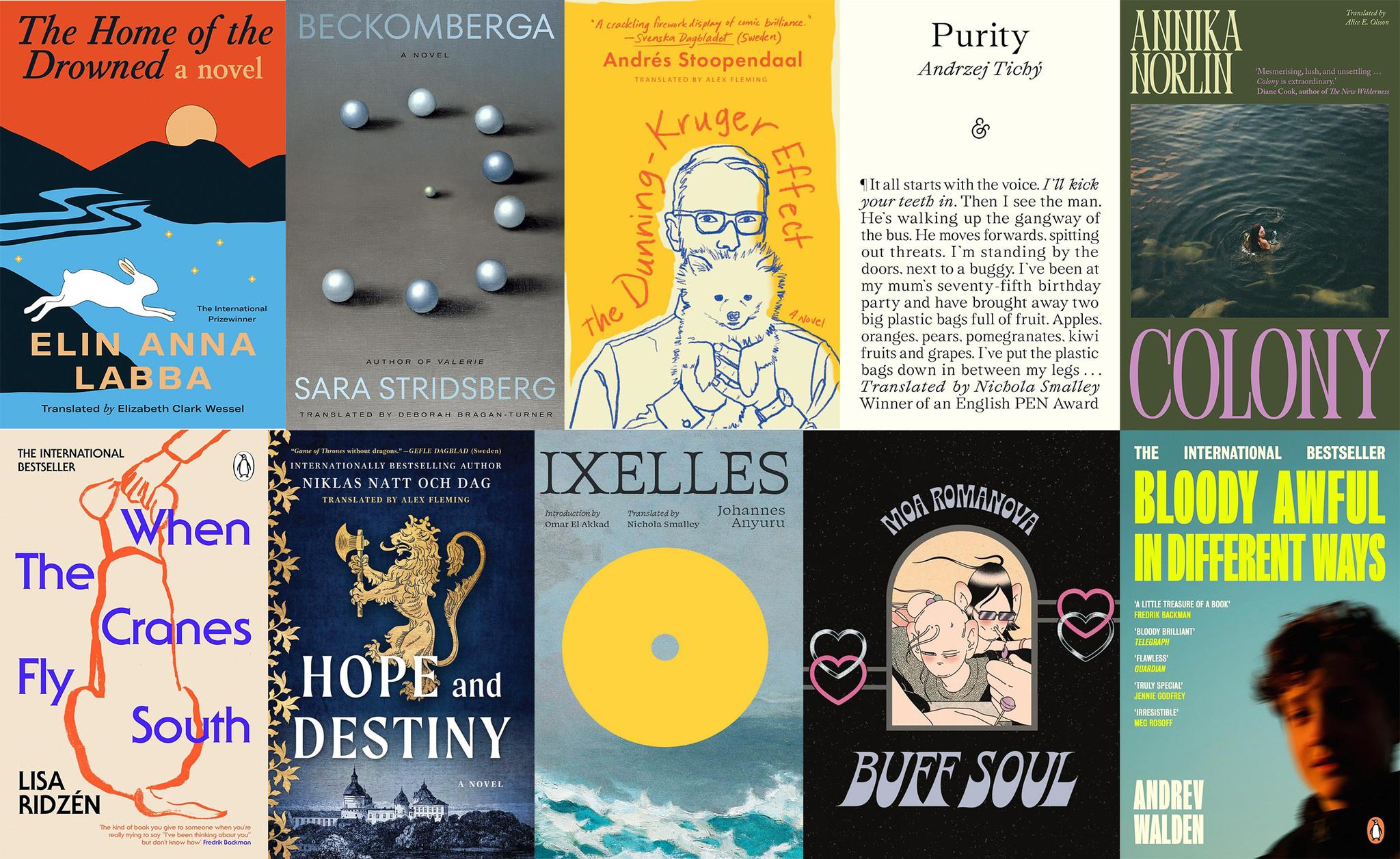 Collage_toppbild A collage of book covers.